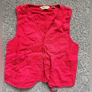 Vintage L.L. Bean Vibrant Red Women's Vest
